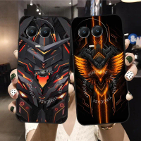 Sarung Telefon, Sarung Lurus Matte Gaya Teknologi, Hitam, Sarung Lembut, untuk Realme 10, 10T, 11, 1