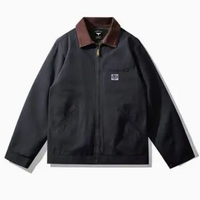 MND Work Jacket Vintage Pria Casual SENSOR / Work Jacket SENSOR Pria Terbaru 2024 Hitam L