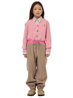 Kids Fleece Jogger Pants Beige
