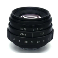 Agnicy CCTV 35mm F1.6 C-port Camera Lens Micro Single Microsingle Camera Lens TL3516