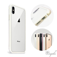 Apple iPhone XS / iPhone X 5.8吋鋁合金框手機殼-銀
