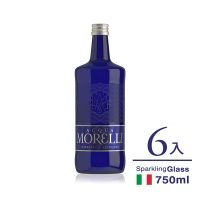 ACQUA MORELLI莫雷莉 義大利氣泡礦泉水(玻璃瓶裝750mlx6入)