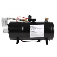 Universal 12V 125 PSI Car Air Horn Compressor Tank Pump Air Compressor Air Compressor