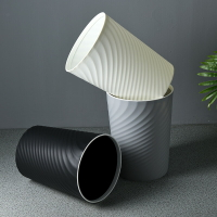 歐式創意壓圈垃圾桶圓形大號家用客廳衛生間辦公室無蓋垃圾筒紙簍