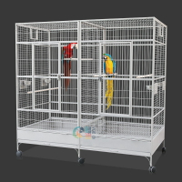 生產供應 便攜式寵物籠 寵物展示籠 鳥籠 鐵絲鳥籠 鸚鵡籠(8020)