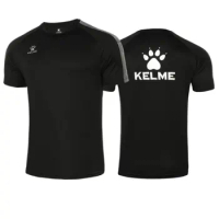 Kelme Sports T-shirt Men's Football Training Suit Short Sleeved Casual Outdoor Running Fitness Breathable Top Summer