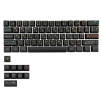 71 Keys/Set Awaken PBT Keycaps for Dz60/Anne Pro2/GK61/GK64 MX Switch Mechanical Keyboard Dye Sublimation Keycap