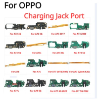 Power Charger Dock USB Charging Port Plug Board Mic Flex Cable For OPPO A72 A73 A73s A74 A75 A76 A77 A77s A78 4G 5G 2020 2022