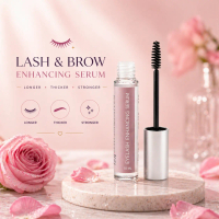Eyelash Enhancing Serum Infused with Argan, castro oil & Vitamin E - Lashes Kecantikan