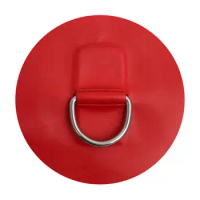 4 Inch Stainless Steel Inflatable Boat Kayak Dinghy DS PVC Patch Red