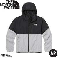 【The North Face 男 防風防曬外套《 黑/淺灰》】49B2/薄外套/防風外套/防曬外套