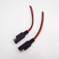 สาย SAE, 18AWG, 10 ซม., ตัวผู้และตัวเมีย, สำหรับพลังงานแสงอาทิตย์และแบตเตอรี่, สายไฟ, สายต่อปลั๊กไฟ,