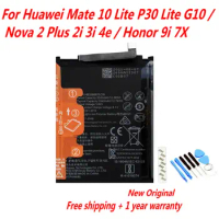 Original 3340mAh HB356687ECW Battery For Huawei Mate 10 Lite P30Lite G10 / Nova 2 Plus 2i 3i 4e / Honor 9i 7X Mobile Phone