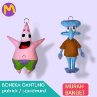 boneka gantung / boneka mainan / gantungan tas flanel aneka karakter / patrick / squidward