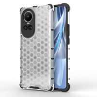 For OPPO Reno 10 5G Shockproof Armor Bumper Honeycomb Design Phone Cases Coque Fundas For OPPO Reno 10 Pro