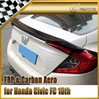 Car-styling For Honda 10th Generation Civic FC Carbon Fiber RS Style Rear Spoiler Fibre Trunk Wing