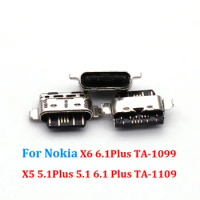 10-20PCS For Nokia X6 6.1Plus TA-1099 X5 5.1Plus 5.1 6.1 Plus TA-1109 USB Charging Port Dock Plug Charger Connector Socket