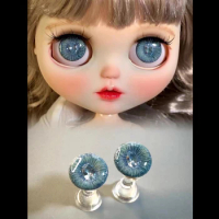 Blue Eyes For Blythe Doll Eye Piece DIY Handmade Blythe Eye Chips Doll Accessories Toys Gifts
