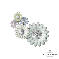 【Georg Jensen 官方旗艦店】DAISY 全耳式耳環 中 綠色(純銀 耳環)