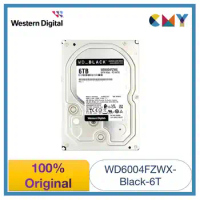 100% Original Western Digital WD Black 6TB 3.5 HDD Performance Gaming Internal Hard Drive SATA 7200 rpm WD6004FZWX