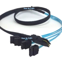 1.0 Meter SFF 8087 to 4 SATA 36P SAS to 4 SATA HDD Cable MINI SAS Cable 4i to SATA HDD Line Mini SAS to SATA Cable