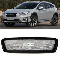 Front Grille Racing Grills Upper Bumper Hood Mesh Grid Style Honeycomb For Subaru XV 2018 2019 2020 2021