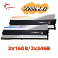 G.SKILL Trident Z5 RGB Series (Intel XMP 3.0) DDR5 RAM 32GB (2x16GB) 7200MT/s CL34 1.40V Desktop Computer Memory UDIMM - Silver