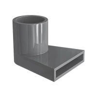 PVC triangular duckbill fish tank water outlet, bottom water spout, artificial waterfall fish tank D