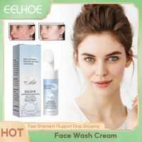 EELHOE Deep Cleansing Face Wash Cream Lightening Acne Remove Blackhead Blemish Treatment Moisturizing Skin Whitening Beauty Care