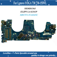High quality FRU 5B20Z65363 For Lenovo Yoga 730 730-15IWL loptop motherboard ELZP5 LA-G541P SRFFX I5-8265U 100% tested