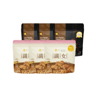 【The Chala 蕎拉燕麥】全口味任選-纖女燕麥150gx3包+纖食燕麥150gx3包(MOMO獨家)