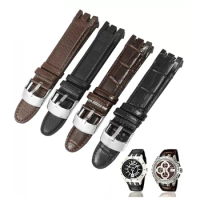 High Quality Genuine Leather Watch Strap For Swatch YRS403 412 402G watch band accessories 21mm watchband men watches bracelet