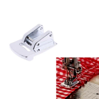 1PC Rolled Hem Curling Sewing Presser Foot For Sewing Machine Singer Janome Sliver Tone
