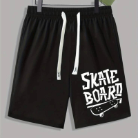 celana dengan motif skate board / celana trend / celana santai / celana distro / celana pendek