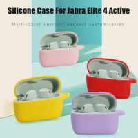 Silicone Case For Jabra Elite 4 Active Protective Cover Wireless Bluetooth Earphone Charger Shell