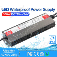 Bộ điều khiển LED, 500W, DC12V đến 24V, Transformers chiếu sáng, Bộ cấp nguồn, AC175-265V, VNB15, 50