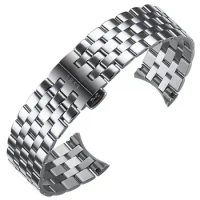 FKMBD Precision Steel Watch Band Chain for Tissot T122 Carson Zhenme 1853 Men's T122410a T122407A T122207A Wrist Strap 20mm
