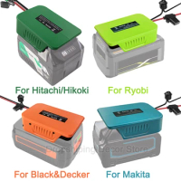 DIY Power Wheels Adapter Battery Adapter for Makita/Ryobi/Black&amp;Decker/Hitachi/Hikoki 36V 40V Li-ion Battery with Fuse &amp; Switch