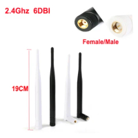 2.4GHz 6dBi Omni WIFI Antenna Male Female Wireless Router Connector 2.4G Antenna RP-SMA for Bluetooty IEEE WLAN/WiMAX/MIMO