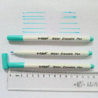 VCLEAR Blue Water Erasable Pen 3 Pcs Water Soluble Marker Pen For Cross Stitch Erasable Fabric Paint Marker Tools For Patchwork