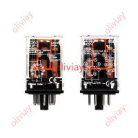 ใหม่ รีเลย์กลาง Omron รุ่น MK2P/MK3P กระแสตรง 24 โวลต์ กระแสสลับ 220 โวลต์ แบบกลม ขา 8 ขา