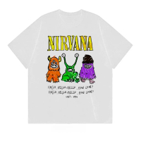 Kaos Tshirt Band Nirvana - Hello Hello How Low | Pleasure World Bahan Tebal Cotton Combed 24s lembu