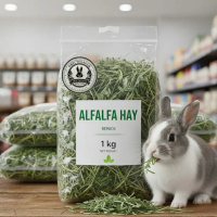 Rumput Hay Alfalfa Australia 1 kg untuk Kelinci Muda & Dewasa, Makanan Marmut Hamster Guneapig dan S