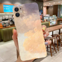 Gradient Watercolor Pattern Phone Cover For Oneplus 9 8 Pro 8T 7 6 6T One Plus 1+8 Painted Soft Silicone Protect Back Case Cover