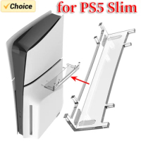 For PS5 Slim Horizontal Console Stand Fixed Support Bracket Transparent Desktop Base Support Holder for Sony Playstation 5 Slim