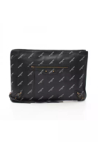 Balenciaga Pre-Loved BALENCIAGA logo print Classic Pouch Clutch bag leather black