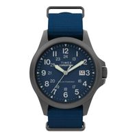 นาฬิกาข้อมือผู้ชาย รุ่น  TW2Y31700, Expedition  Field Post Solar, น้ำเงิน