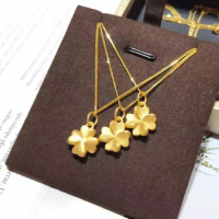 999 real gold pendant 24k pure gold leaf pendants for women 3d gold pendant satin surface gold charms