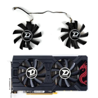 NEW 87MM GA92B2U GA92S2U Dataland RX 570 GPU fan, For PowerColor Radeon Red Dragon RX 570 Dual Graphics card cooling fan