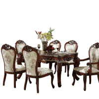 European marble dining table living room dining table and chair combination dining table